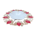 Gifts Byte Red Leaf & White Lotus Pooja Thali - Image 2