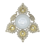 Gifts Byte Decorative Pearl & Metal Pooja Thali - Image 3