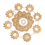 Gifts Byte Golden Lotus Multipurpose Pooja Thali - Image 3