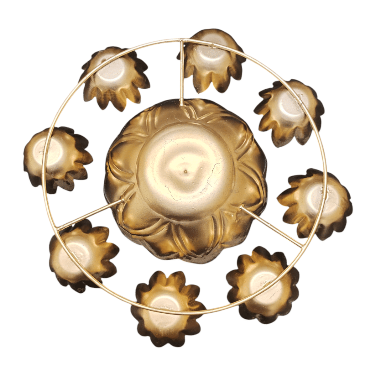 Gifts Byte Golden Lotus Multipurpose Pooja Thali - Image 4