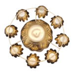 Gifts Byte Golden Lotus Multipurpose Pooja Thali - Image 4