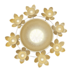 Gifts Byte Golden Lotus Diya Pooja Thali - Image 3