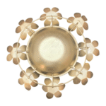 Gifts Byte Golden Lotus Diya Pooja Thali - Image 4