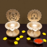 Gifts Byte Golden Decorative Deepak Set (Set of 2)