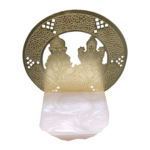 Gifts Byte Lakshmi-Ganesh Metal Chowki with Marble - Image 2