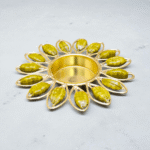 Gifts Byte Green Pearl Floral Tealight Holder