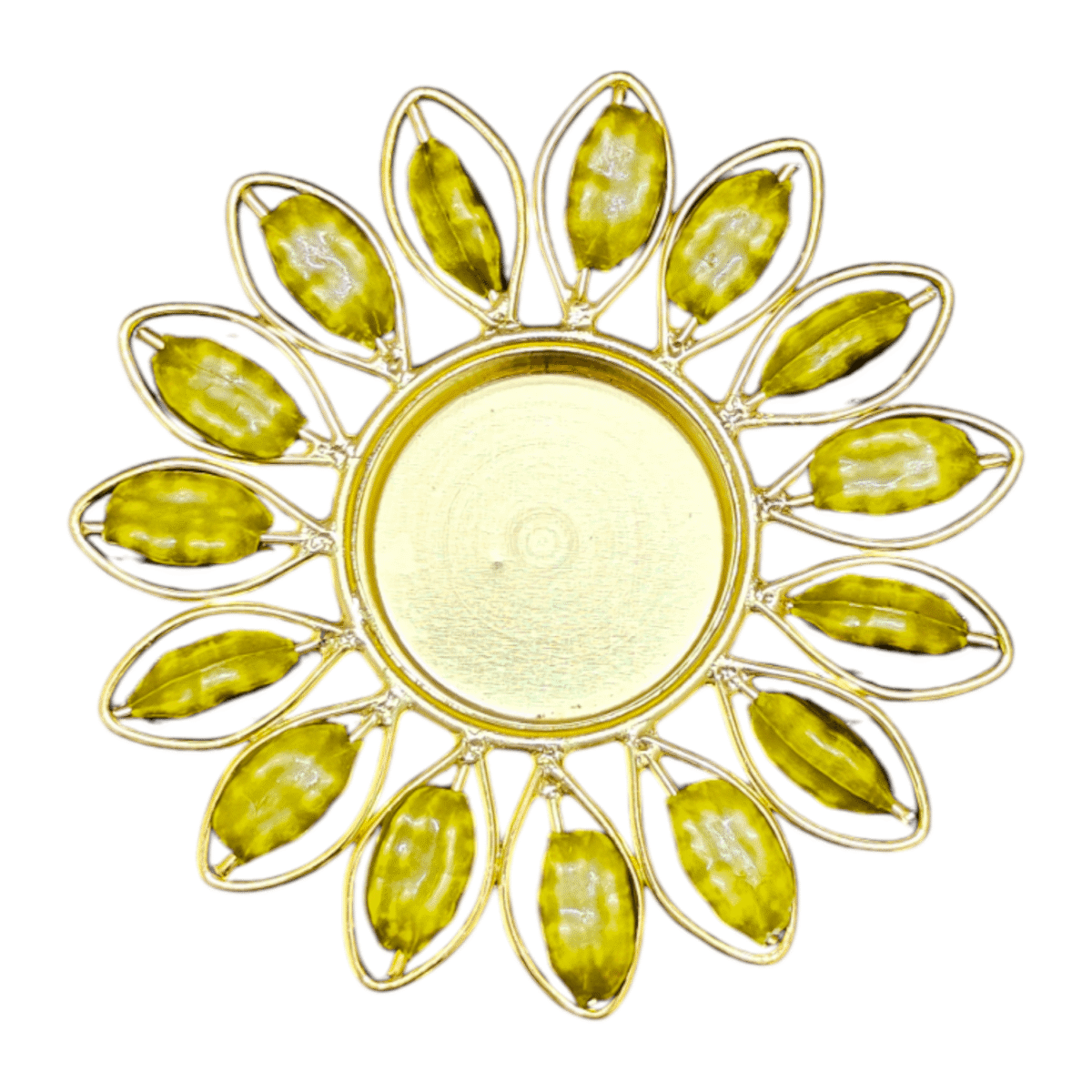 Gifts Byte Green Pearl Floral Tealight Holder - Image 3