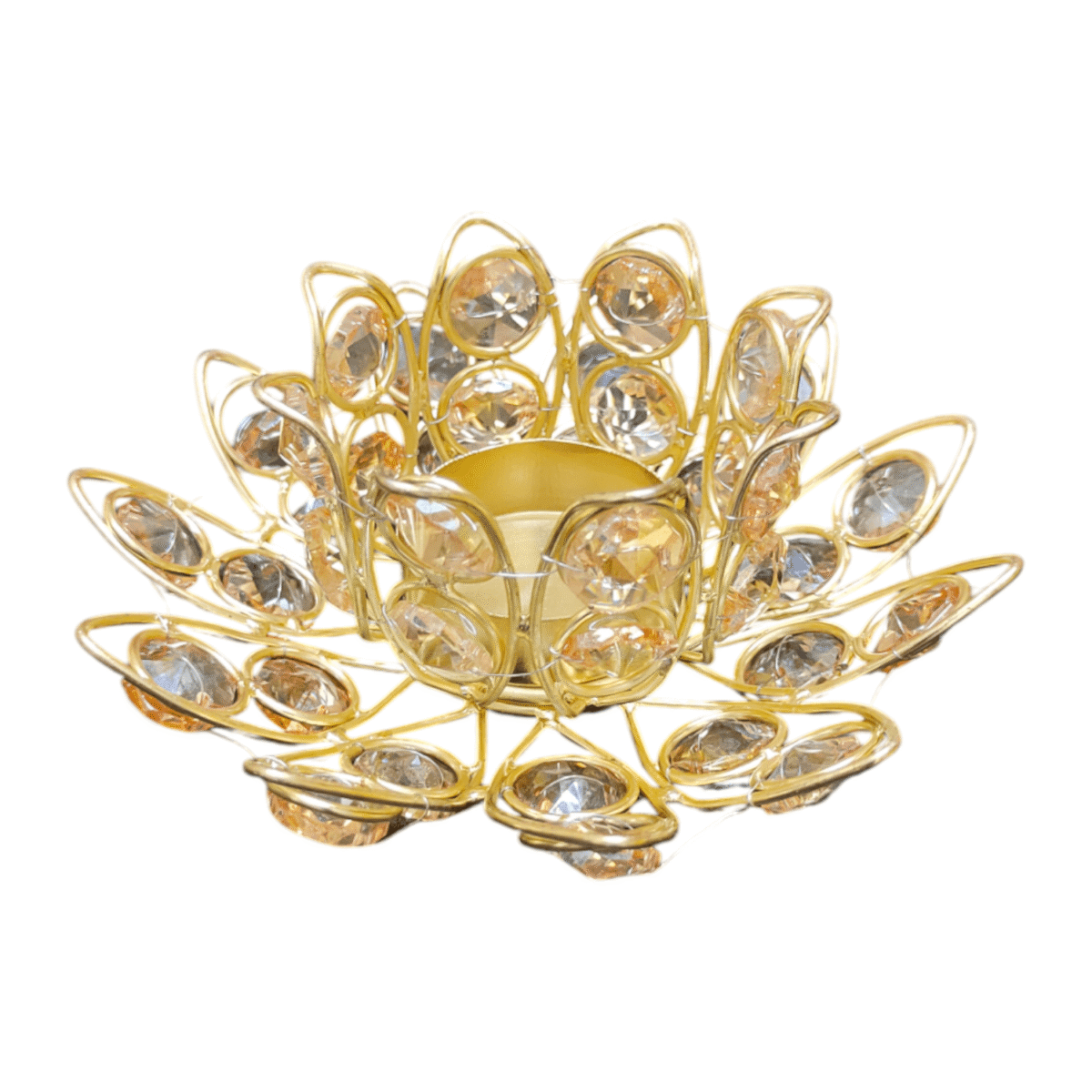 Gifts Byte Crystal Lotus Layered Tealight Holder - Image 2