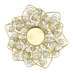 Gifts Byte Pearl-Embellished Lotus Tealight Holder - Image 2