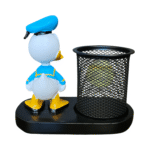 DD Cartoon Desk Organizer Pen Stand with Metal Mesh Holder - Image 3