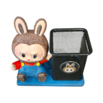 Labu Cartoon Desk Organizer Pen Stand with Metal Mesh Holder - Image 4