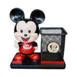 Micky Cartoon Desk Organizer Pen Stand with Metal Mesh Holder - Image 2