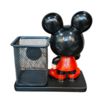 Micky Cartoon Desk Organizer Pen Stand with Metal Mesh Holder - Image 3
