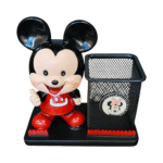 Micky Cartoon Desk Organizer Pen Stand with Metal Mesh Holder - Image 4