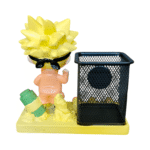 Naru Cartoon Desk Organizer Pen Stand with Metal Mesh Holder - Image 3