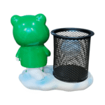 Shin Cartoon Desk Organizer Pen Stand with Metal Mesh Holder - Image 3