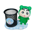 Shin Cartoon Desk Organizer Pen Stand with Metal Mesh Holder - Image 4