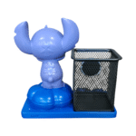 Stich Cartoon Desk Organizer Pen Stand with Metal Mesh Holder - Image 3