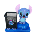 Stich Cartoon Desk Organizer Pen Stand with Metal Mesh Holder - Image 4