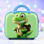 Gifts Byte Kids Cartoon Dinosaur Hard Shell Travel Vanity Box with Handle