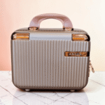 Gifts Byte Premium Hard Shell Travel Vanity Box with Handle - Rose Gold