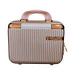 Gifts Byte Premium Hard Shell Travel Vanity Box with Handle - Rose Gold - Image 2