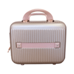 Gifts Byte Premium Hard Shell Travel Vanity Box with Handle - Rose Gold - Image 3