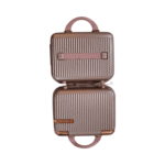 Gifts Byte Premium Hard Shell Travel Vanity Box with Handle - Rose Gold - Image 5