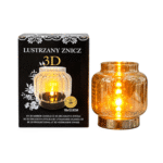 Gifts Byte 3D Mirror LED Candle – 4 Inch Decorative Light - Image 2