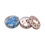 Gifts Byte Scented Decorative Candle Tin – Floral Design, 2×4.5 Inch - Image 2