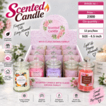 Gifts Byte Scented Candle Glass Jar – 4.5 Inch, 12 Pcs Gift Set - Image 3