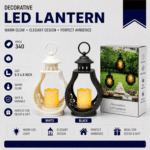 Gifts Byte Decorative LED Lantern – 8×4.8 Inch Warm Light - Image 3
